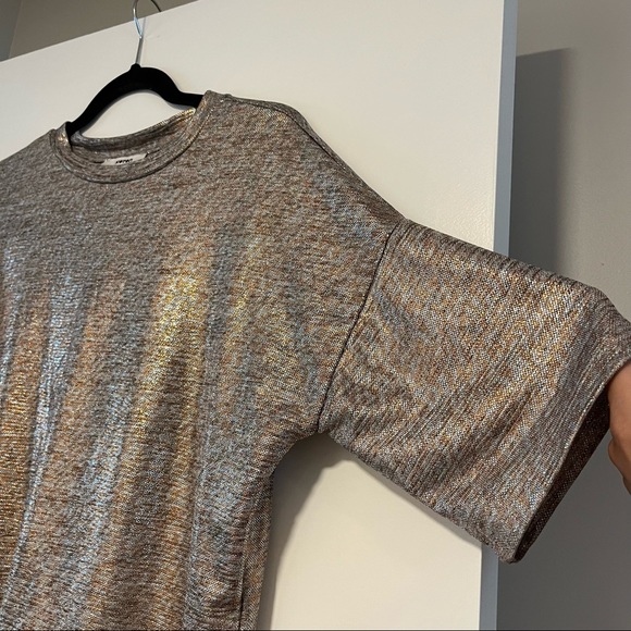 Koton | Shimmery Long Crop Tee Shirt - Picture 3 of 12